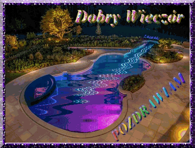 Tęczowy basen - dobry wieczór